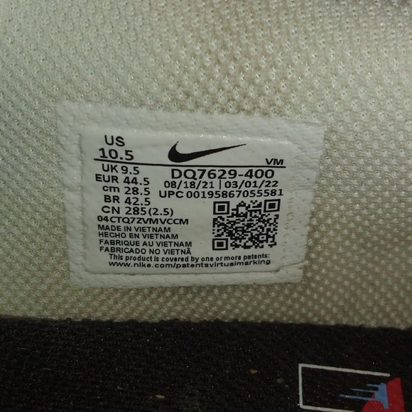 Nikes Mens Air Max Excee Shoes UNC Light Blue Red DQ7629-400 Size 10.5 - Picture 3 of 3